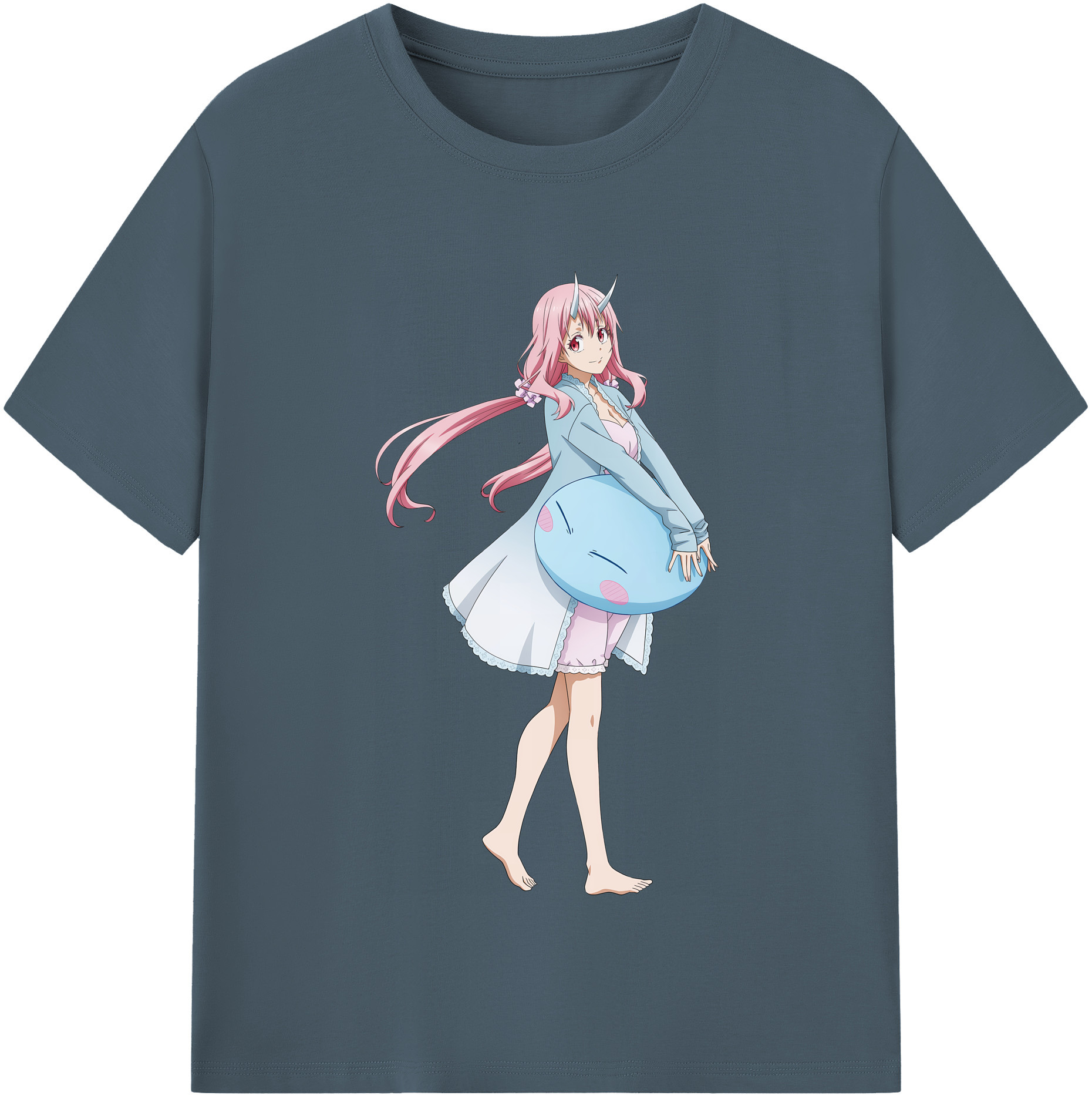 （画像用） 転スラ Regarding Reincarnated to Slime 綿100％半袖Tシャツ（フロントプリント）